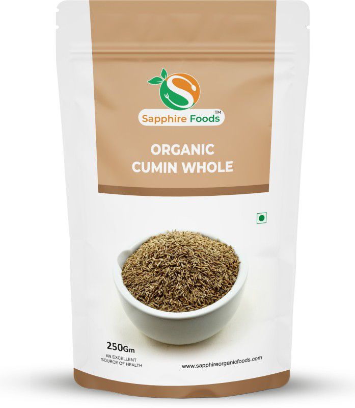 Sapphire Foods Organic Cumin / Jeera Whole  (250 g)