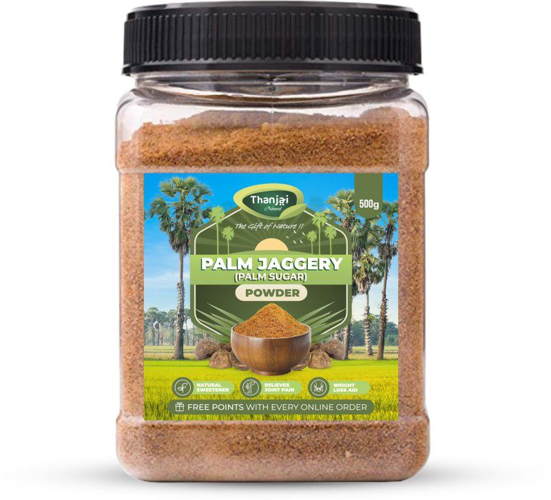 THANJAI NATURAL Palm Sugar (180g X 2) 360g 100% Natural Traditional Made Method Sugar  (360 g, Pack of 2)