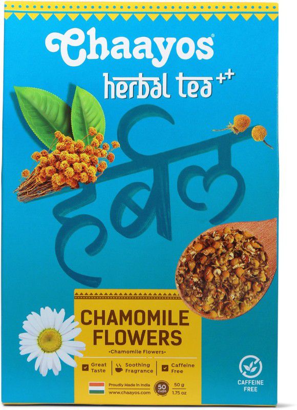 Chaayos Chamomile Tea Chamomile Herbal Infusion Tea Box  (50 g)