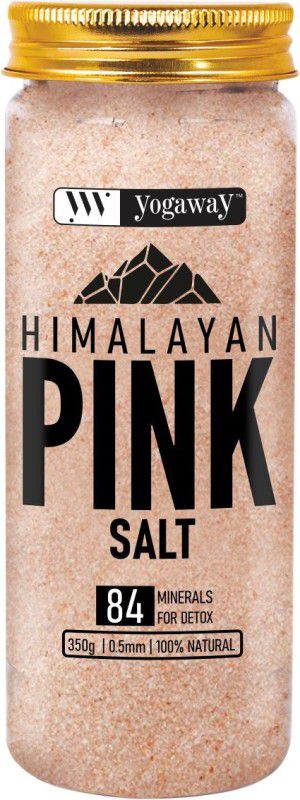 YOGAWAY Himalayan Pink Salt with 84 Minerals For Cooking |100 % Natural | 350g Himalayan Pink Salt  (350 g)