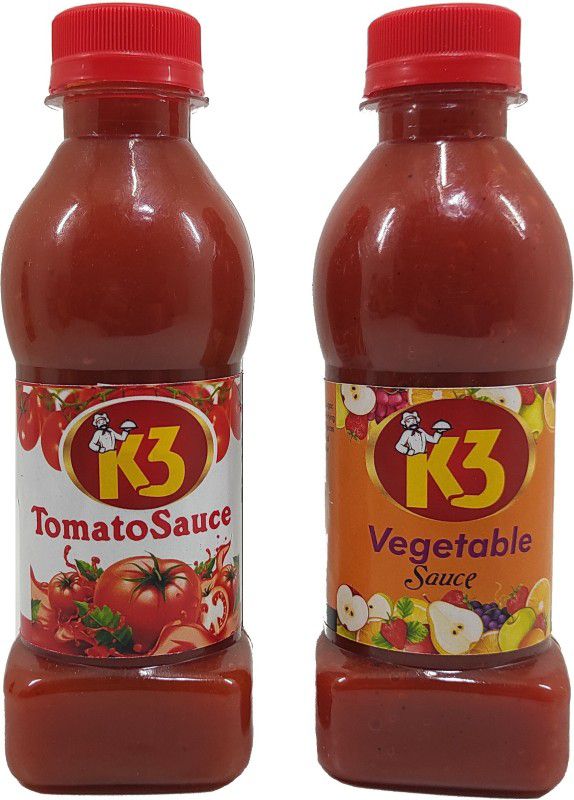 K3 Masala Tomato Sauce (200gm),Vegetable Sauce (200gm)(Pack of 2) Sauce  (2 x 200)