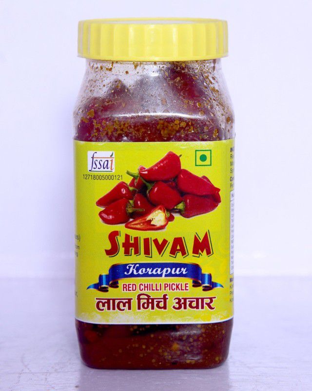 Shivam RED CHILI PICKLE 500 GRAM Ginger Pickle  (500 g)
