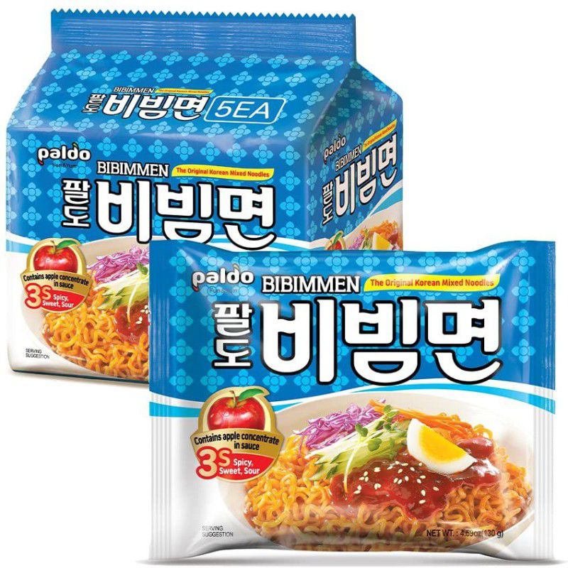 Paldo Korean Bibimmen Ramen Instant Noodles Vegetarian  (2 x 130 g)