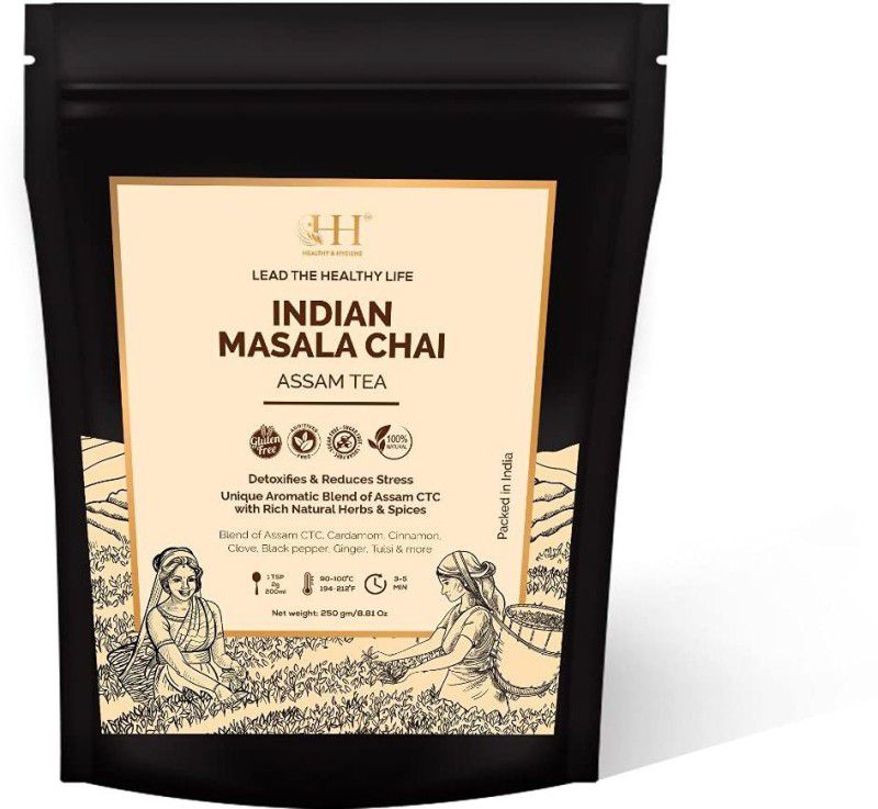 HEALTHY & HYGIENE Indian Masala Chai, 250 Gram Masala Tea Pouch  (250 g)