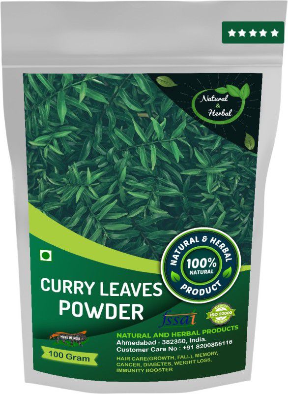NATURAL AND HERBAL PRODUCTS Curry Leaves Powder | Sweet Neem | Kadi Patta | Karibevu | Karuveppilai for Hair Care, Diabetes, Weight Loss and Immunity Booster*  (100 g)