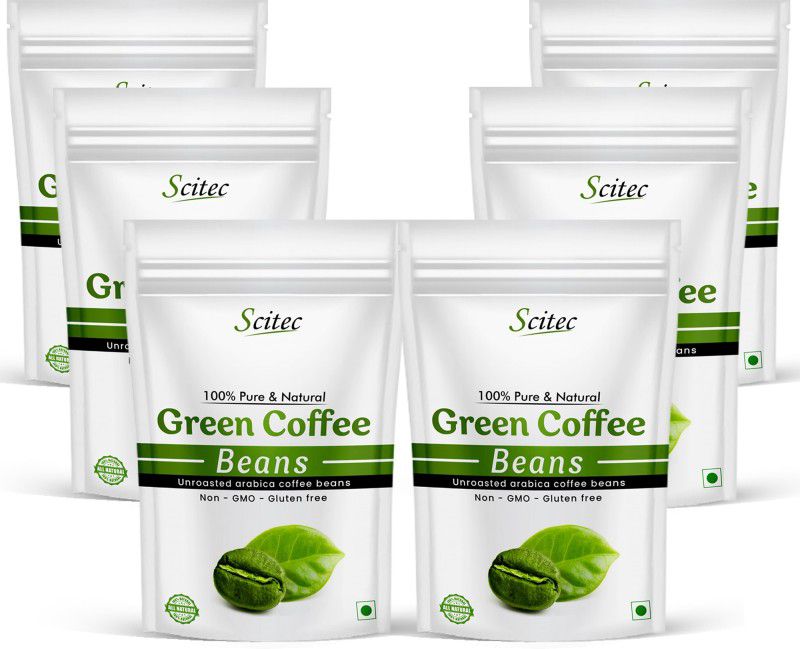 Scitec Best Quality Pure Green Coffee Beans for Weight Loss For Men And Women Roast & Ground Coffee (50gm) (Pack of 6) Instant Coffee  (6 x 50 g)