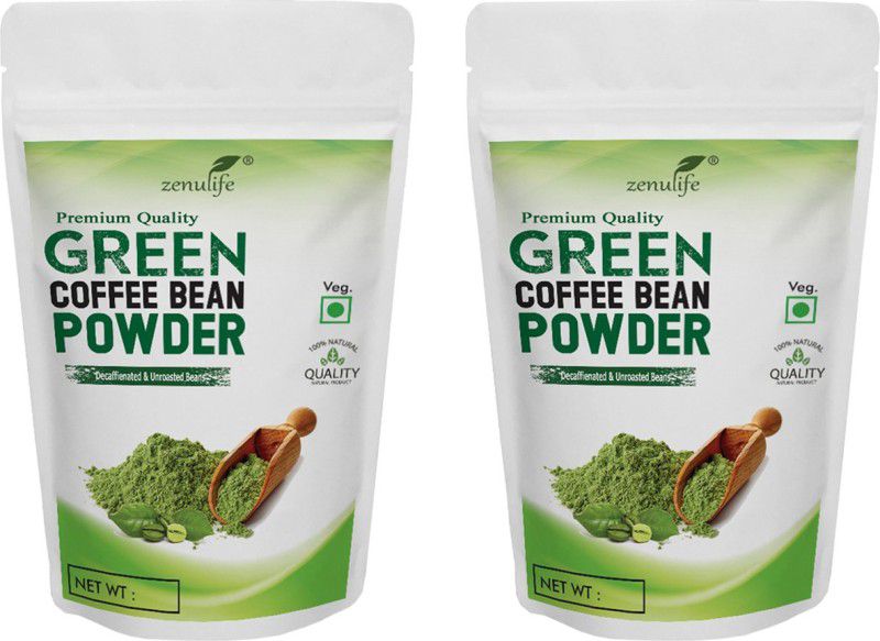 zenulife Premium Quality Organic Green Coffee Beans Powder for Weight Loss-Pack of 2 Instant Coffee 50 g Instant Coffee  (2 x 25 g)