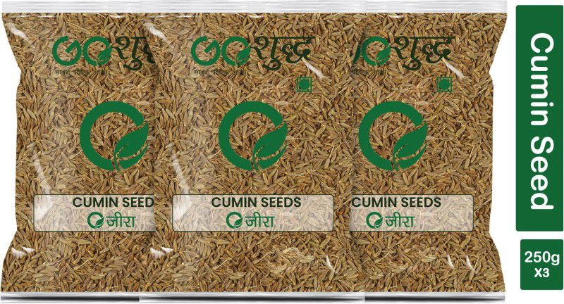 Goshudh Premium Quality Jeera (Cumin Seeds)-250gm (Pack Of 3)  (3 x 250 g)