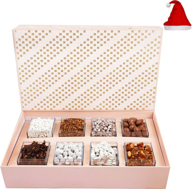 Jaiccha Christmas Gift-8 Container Mukhwas Box Combo  (400g)