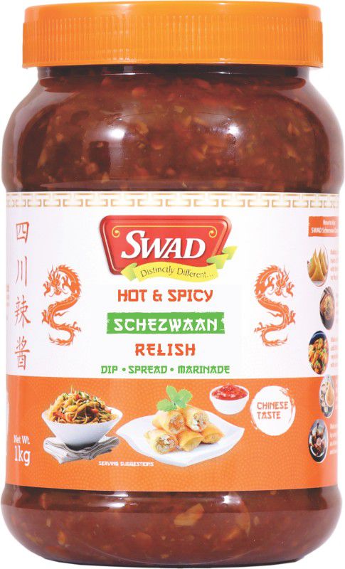 SWAD Hot & Spicy Schezwan Relish Chutney Chutney Paste  (1 kg)
