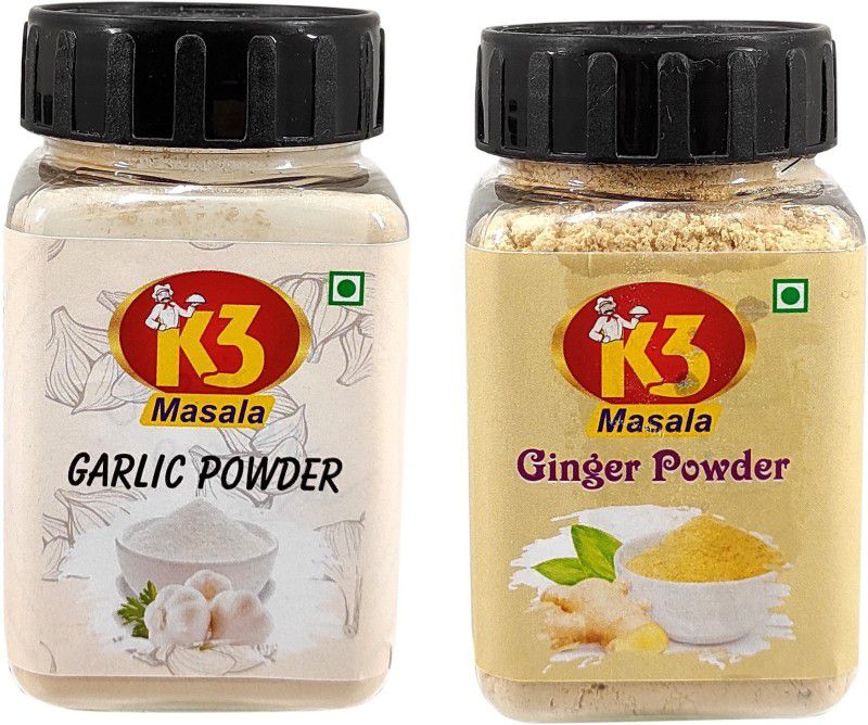 K3 Masala Premium Garlic Powder (50gm) And Ginger powder (50gm) (Pack of 2)  (2 x 50)