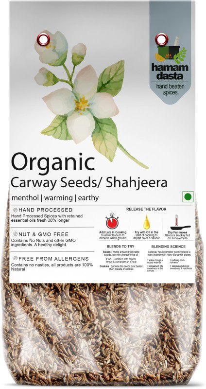 HamamDasta Dried Whole Carway Seeds Shahjeera Shahi Jeera,  (100 g)