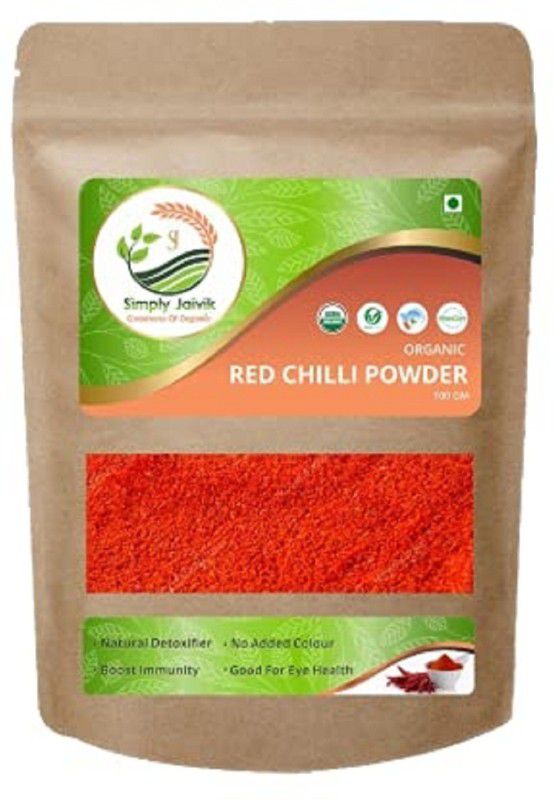 Simply Jaivik Organic Red Chilli(Lal Mirchi) Powder , 250 Gm  (250)