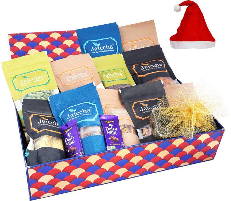 Jaiccha Christmas Gift-Scallop Christmas basket of 15 Goodies Combo  (2000g)