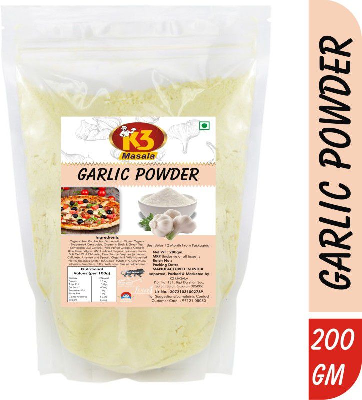 K3 Masala Premium Garlic Powder (200gm).  (200)