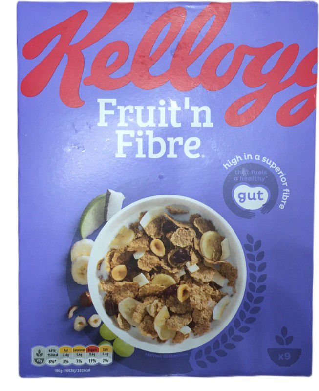 Kellogg's Fruit'n Fibre Breakfast Cereal Box  (375 g)