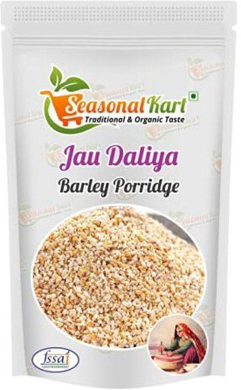 Seasonal Kart Organic Barley Daliya / Jau Dalia|Jau ka Daliya|Cereal for Breakfast|Vegan | Pouch  (400 g)