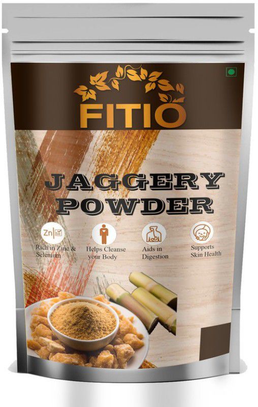 FITIO Nutrition Natural Jaggery Gur Powder , Advanced quality Raw Sugarcane Powder Powder Jaggery (A89) Advanced Powder Jaggery  (500 g)