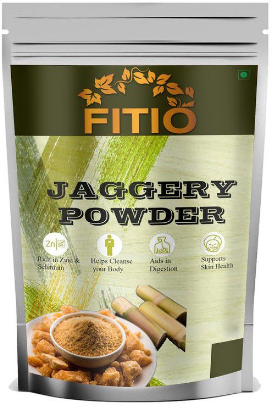 FITIO Nutrition Natural Jaggery Gur Powder , Premium quality Raw Sugarcane Powder Powder Jaggery (C89) Powder Jaggery  (400 g)