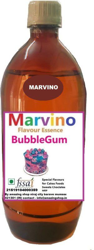 Marvino Bubblegum Food Flavours Essence for Cakes Whipcream Fondant Sweets Ice-Creams Chocolates Flavoring Syrup Bubble Gum Liquid Food Essence  (1000 g)