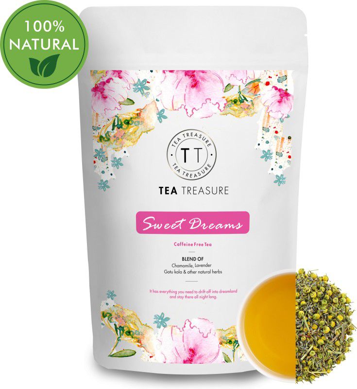 TeaTreasure Sweet Dreams Chamomile, Lavender, Lemon Grass Herbal Tea Pouch  (50 g)