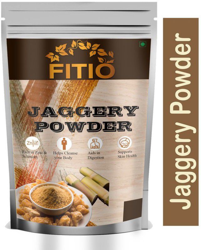 FITIO Nutrition Natural Jaggery Gur Powder , Premium quality Raw Sugarcane Powder Powder Jaggery (E89) Ultra Powder Jaggery  (300 g)