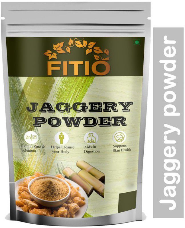 FITIO Nutrition Organic Pure Jaggery Powder , Desi Khand , Country Sugar (N89) Powder Jaggery  (1.2 kg)