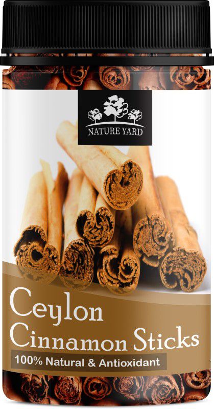 NATURE YARD True Ceylon Cinnamon Sticks / Organic Srilankan Dalchini - 50gm - Genuine Original Imported Quills For Weightloss And Cooking  (50 g)