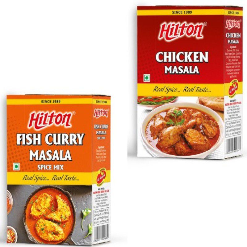 HILTON Chiken Masala + Fish Curry Masala 100gm*2  (2 x 100 g)