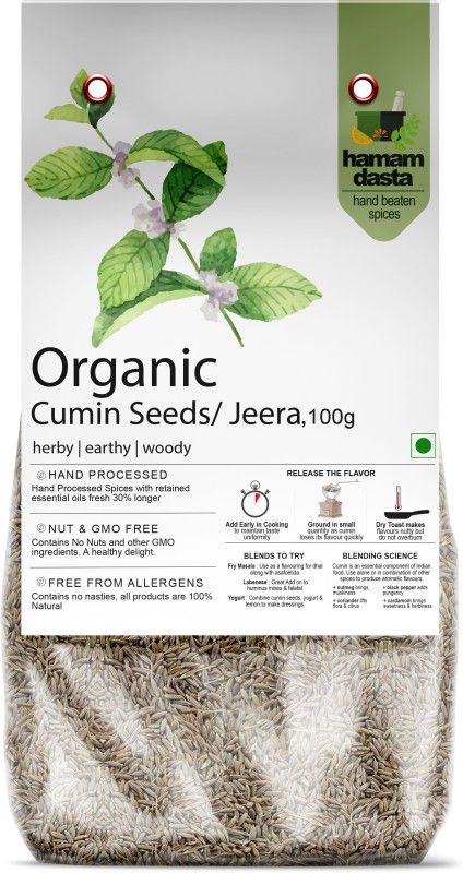 HamamDasta Dried Whole Cumin Jeera Seeds, 100g by HyperFoods, 100g by HyperFoods  (100 g)