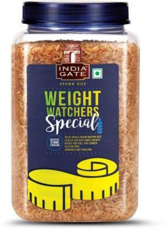 INDIA GATE WEIGHT WATCHERS Brown Basmati Rice (Full Grain, Polished)  (1 kg)