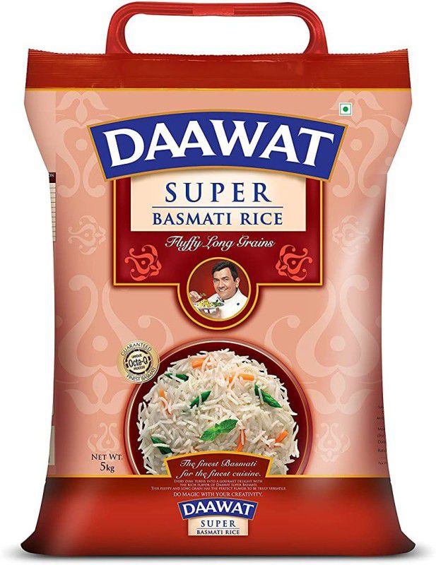 Daawat Super Basmati, 5kg Baskati Rice (Boiled)  (5 kg)
