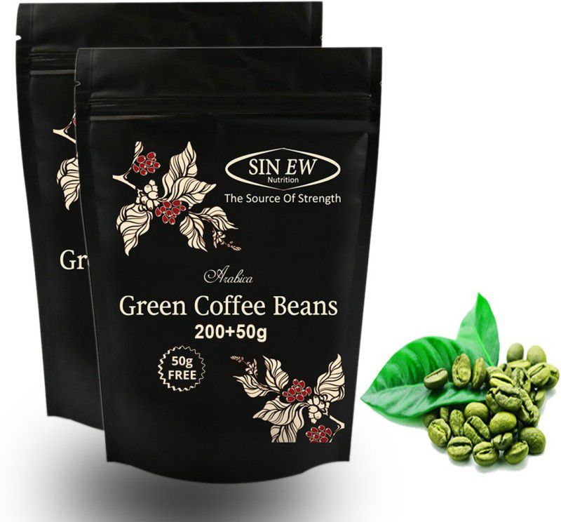 SINEW NUTRITION Organic Green Coffee Beans for Weight & Fat Loss - 400 g + 100 g Free (250 g x 2 Piece) Instant Coffee  (2 x 250 g)