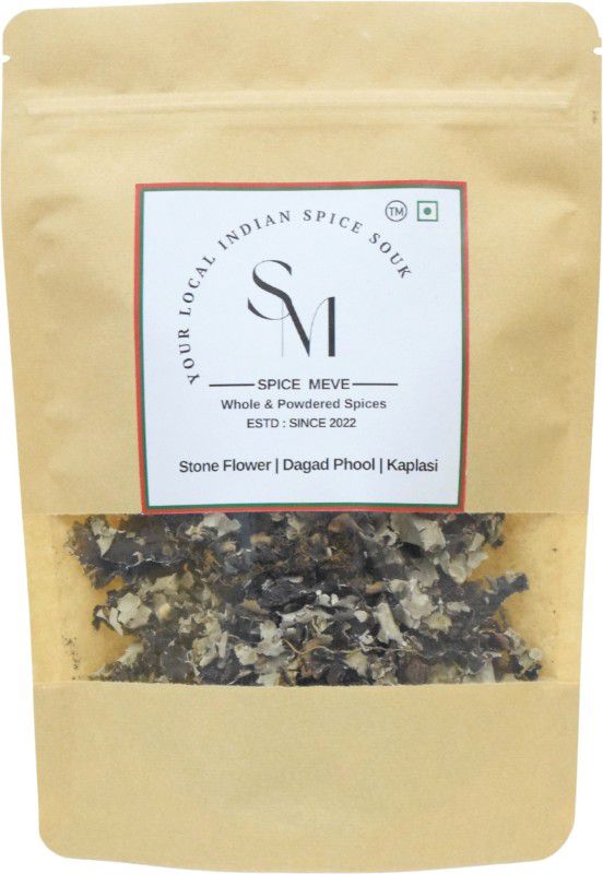 Spice Meve Stone Flower Whole Spice | Pure Kalpasi | Phattar Phool (50 gram)  (50 g)