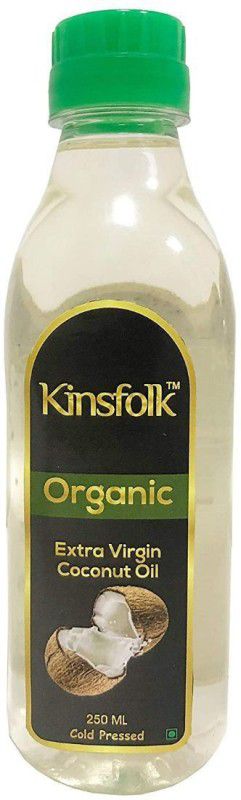 Kinsfolk Organic Extra Virgin Coconut Oil Plastic Bottle  (250 ml)
