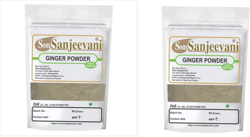 SOMSANJEEVANI Natural & Pure Dry Ginger Powder for Weight Loss |Tea| Hair Growth 150 gm Each  (2 x 150 g)