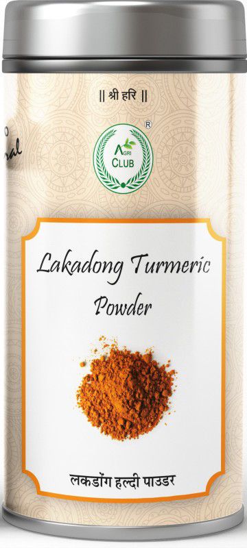 AGRI CLUB Lakadong Turmeric Powder [Organically Grown in North-East India, Premium Quality & High-Curcumin (7%)] 200gm/7.58oz  (200 g)