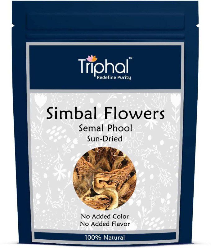 Triphal Simbal Flowers – Semal Phool – Bombax Malabaricum | Natural and Sun Dried  (100 g)