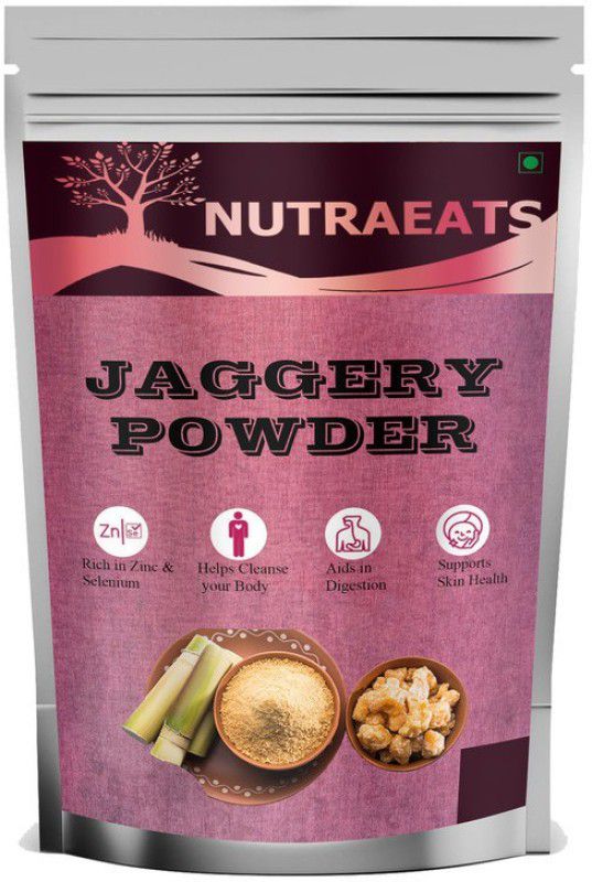 NutraEats Organic Pure Jaggery Powder , Desi Khand , Country Sugar (D89) Powder Jaggery  (2 kg)