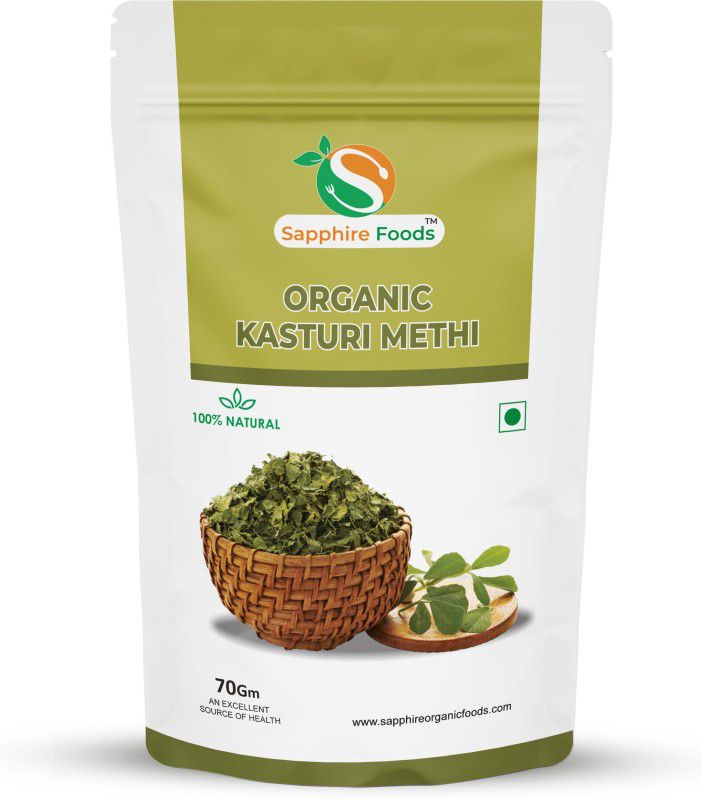 Sapphire Foods Organic Kasturi Methi / Musk Fenugreek  (70 g)