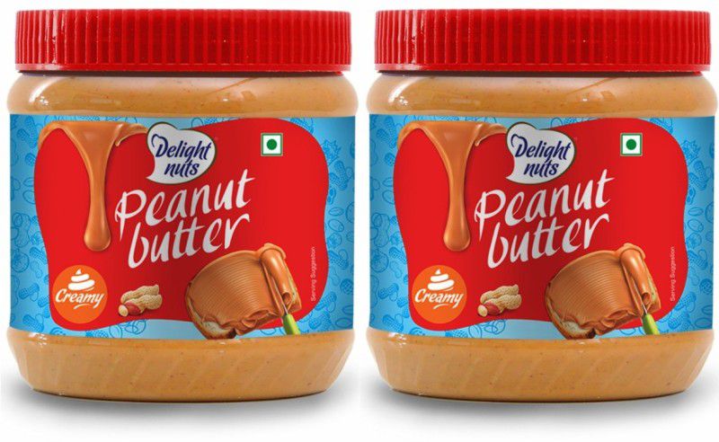 Delight nuts Peanut Butter Creamy (340g *2) 680 g  (Pack of 2)