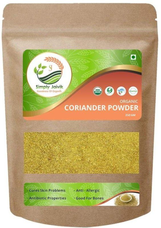 Simply Jaivik Organic Coriander (Dhaniya) Powder, 250 Gm  (250 g)