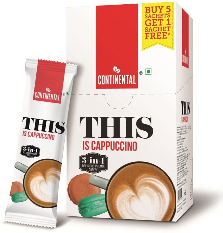 Continental THIS Cappuccino 3 in 1 Premix Instant Coffee  (132 g)
