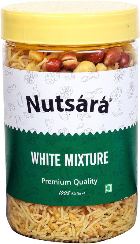nutsara White Mixture Namkeen , Homemade and Ready to Eat Snacks 200 Gm  (0.2 kg)
