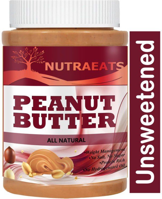 NutraEats Nutrition 100% Pure Peanut Butter Non-GMO Pro Peanuts No Added Sugar (81) 475 g