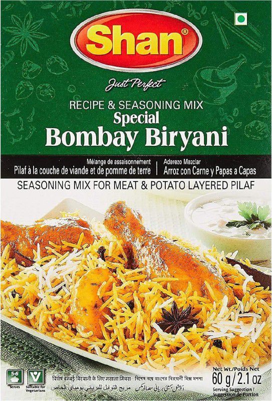 SHAN Bombay Biryani Masala (Pack of 6 Pcs) (6X60 g)  (6 x 60 g)
