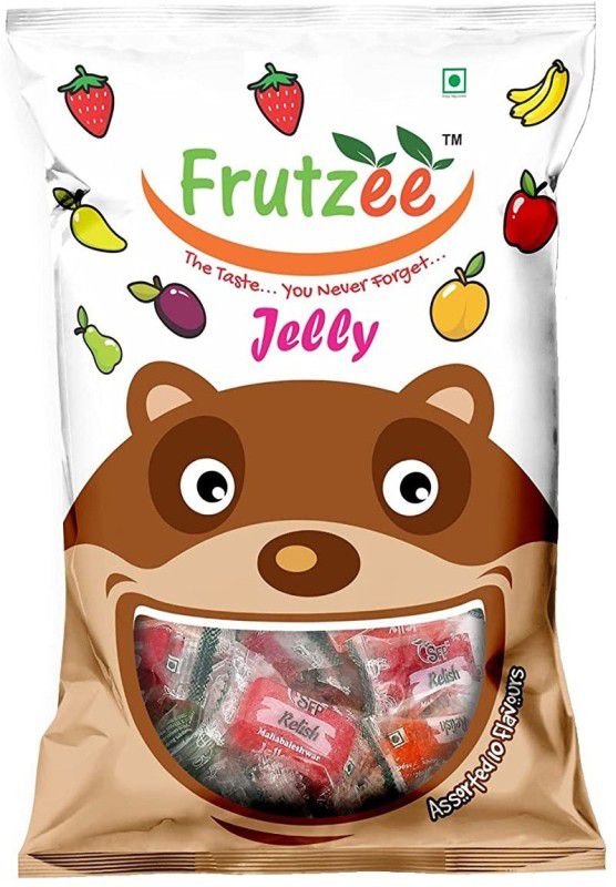 FRUTZEE Jelly Pouch 500g Jelly Candy or Beans Fruits Jelly Candy  (500 g)