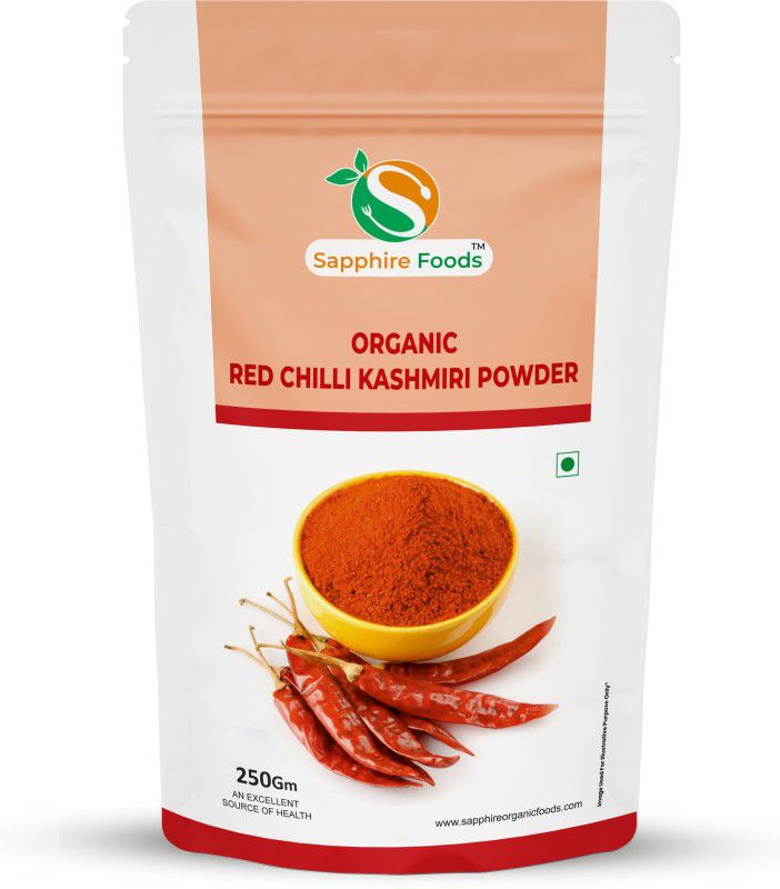 Sapphire Foods Organic Red Chilli Kashmiri / Lal Mirch Powder  (250 g)
