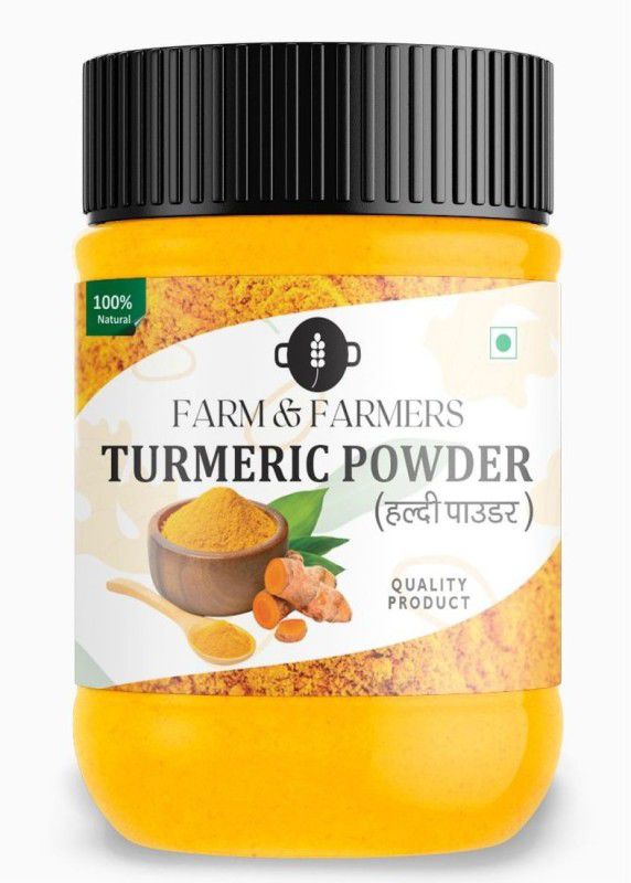 Farm & Farmers Organic Turmeric |Haldi Powder|100% Vegan, Gluten Free and NO Additives 150grams  (150)