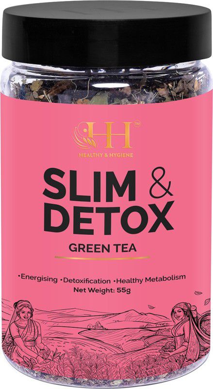 HEALTHY & HYGIENE Slim & Detox Green Tea Tasty | Organic | For Weight Loss, (55 Gram) Green Tea Plastic Bottle  (55 g)